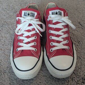 Red Converse All Stars size 8 womens  / 6 mens